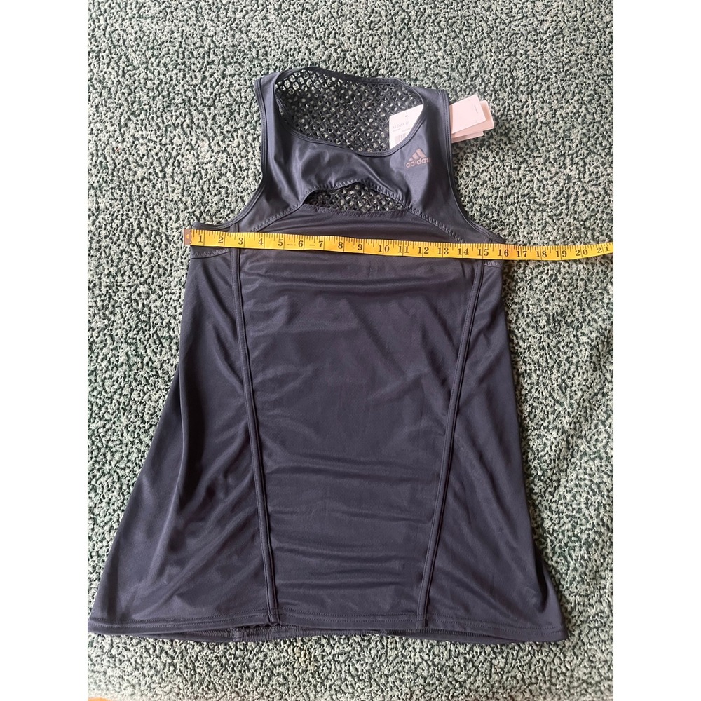 Adidas Performance "AS Tank W" Athletic Workout Top Sz M NWT Grunge Cool Tough - Picture 4 of 6